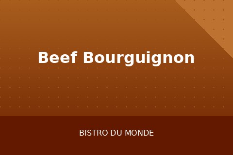 Beef Bourguignon